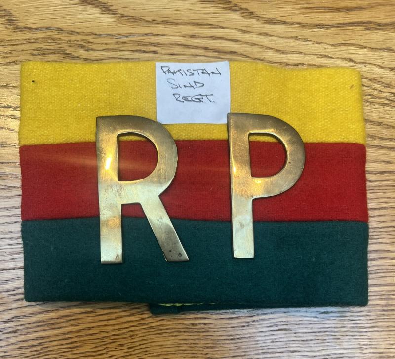 Pakistan Sind Regt Regimental Police Armband