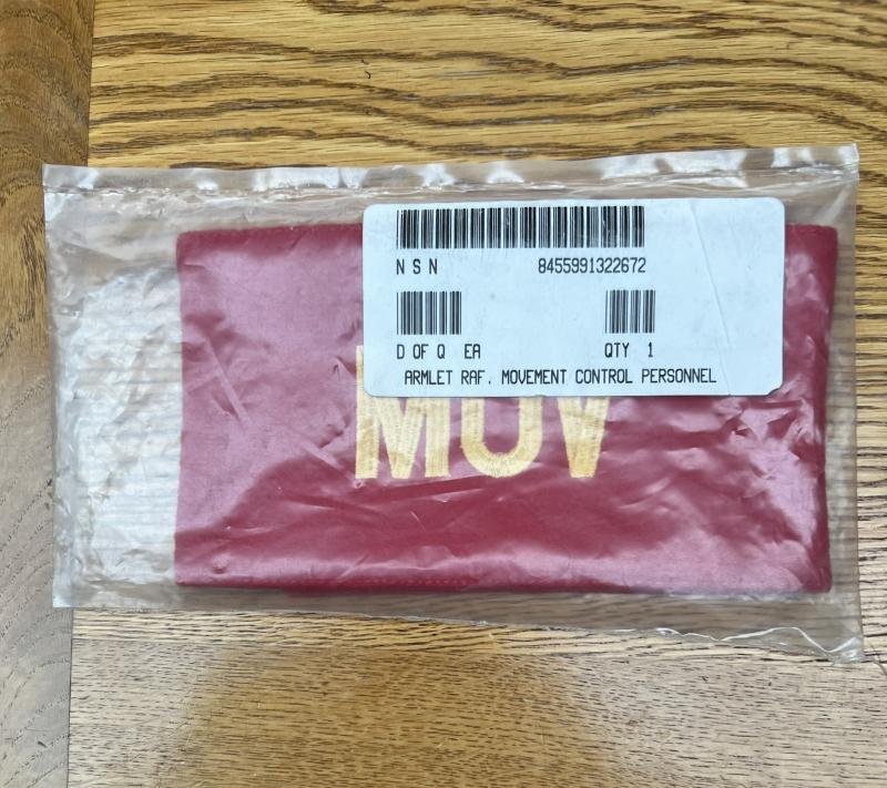 Royal Air Force Movements Control Personal New Armband