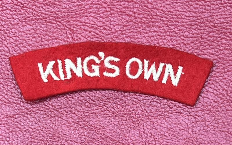 Kings Own Shoulder Title Paste Back