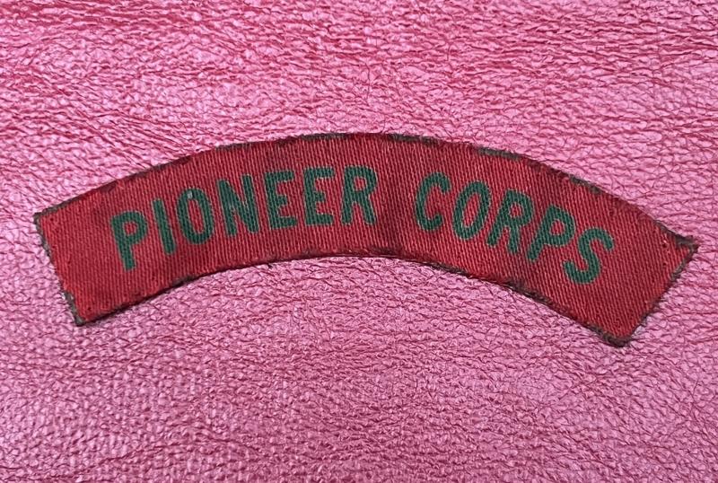 Pioneer Corps Printed Shoulder Title