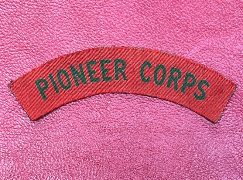 Pioneer Corps Printed Shoulder Title