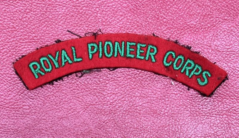 Royal Pioneer Corps Shoulder Title