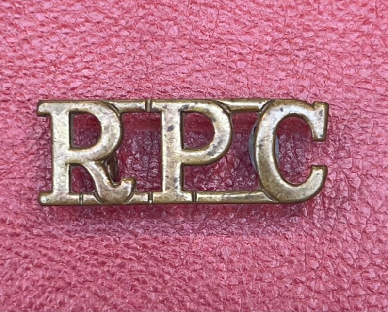 Royal Pioneer Corps Brass Shoulder Title RPC