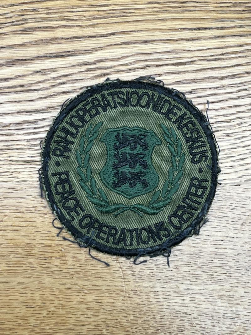 Estonia Peace Operations Centre Patch Used