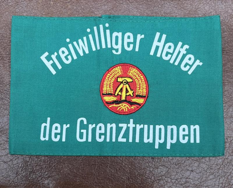 East German GDR Armband Freiwilliger Der Grenztruppen