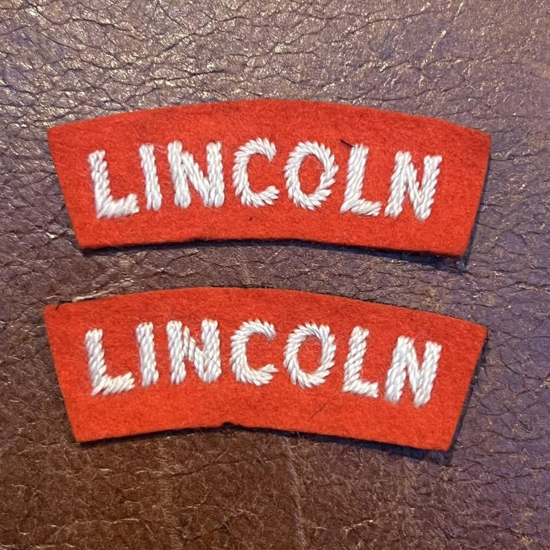Lincoln Regiment Shoulder Titles