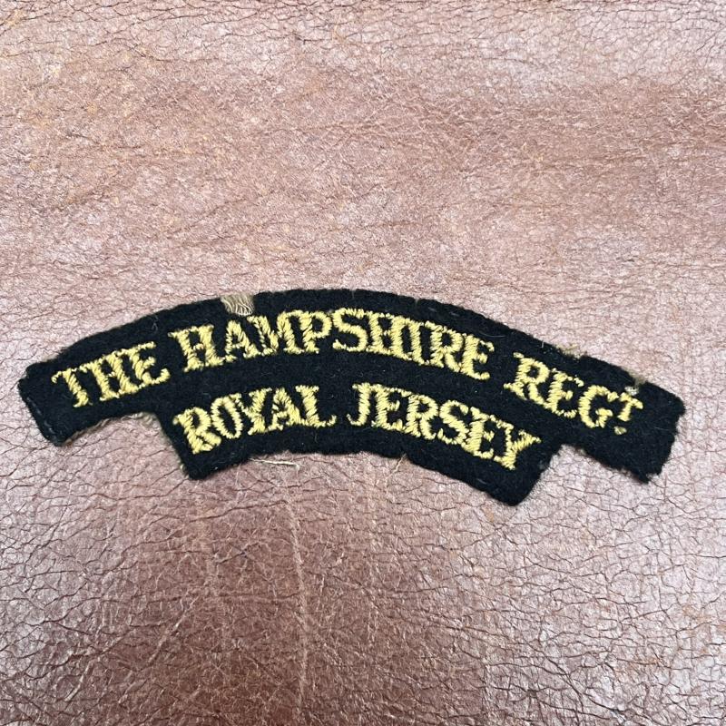 The Hampshire Regt Royal Jersey Shoulder Title