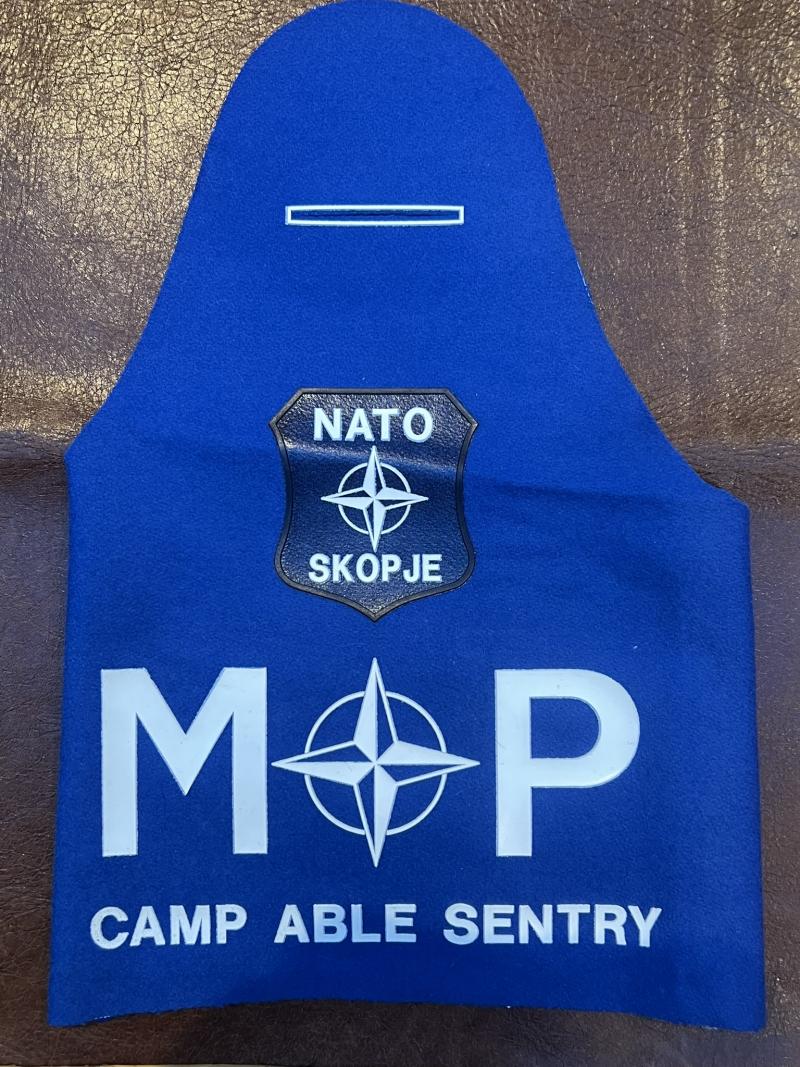 NATO Military Police Brassard Camp Able Sentry