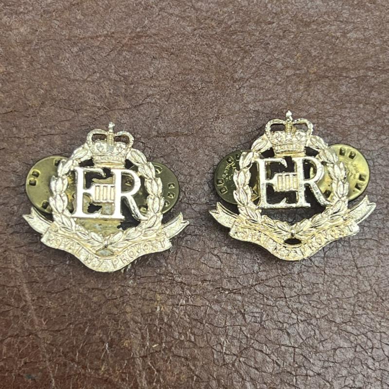 Royal New Zealand Provost Corps Collar Badges Staybrite
