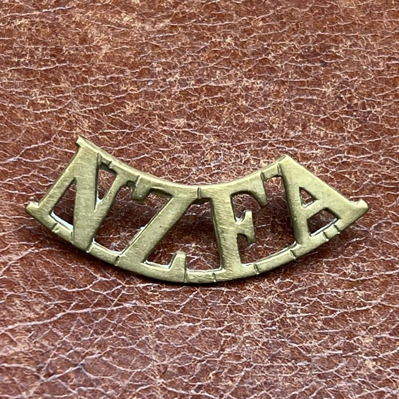 New Zealand Field Artillery Brass Shoulder Title