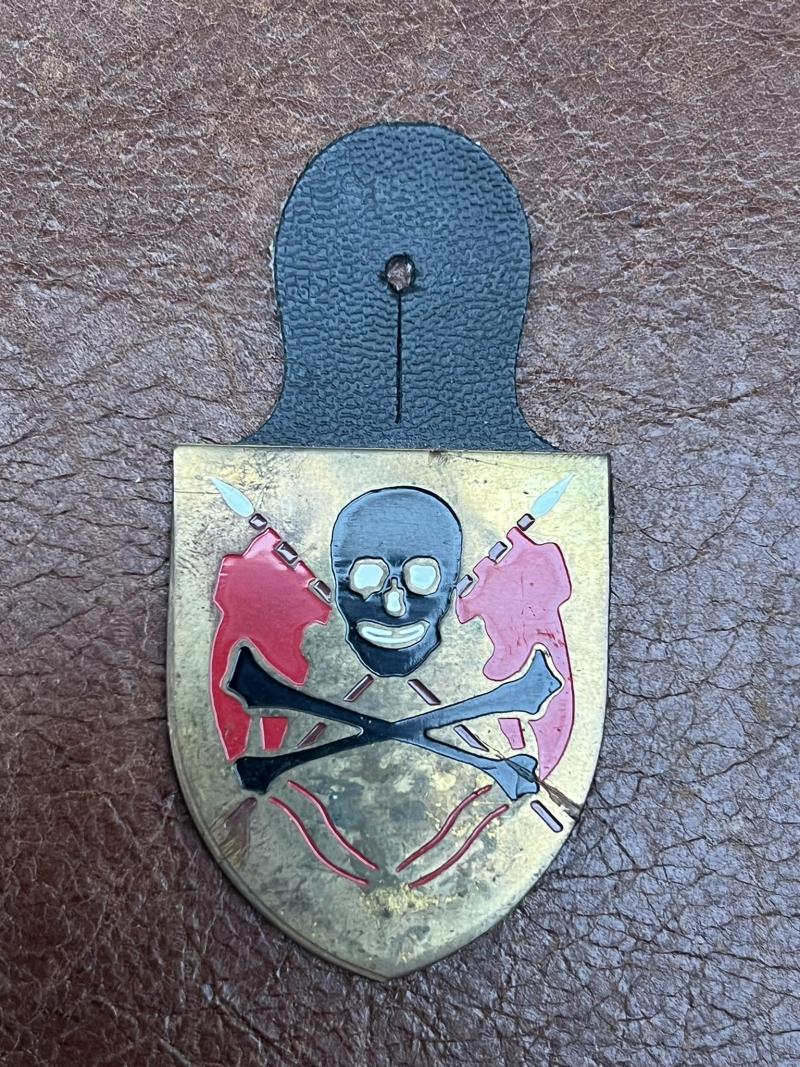 Portugal Portuguese  Cracha Regimento Lanceiros No 2 Fob