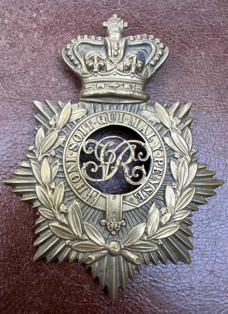 Military Police Victorian Helmet Plate Circa 1878-1901