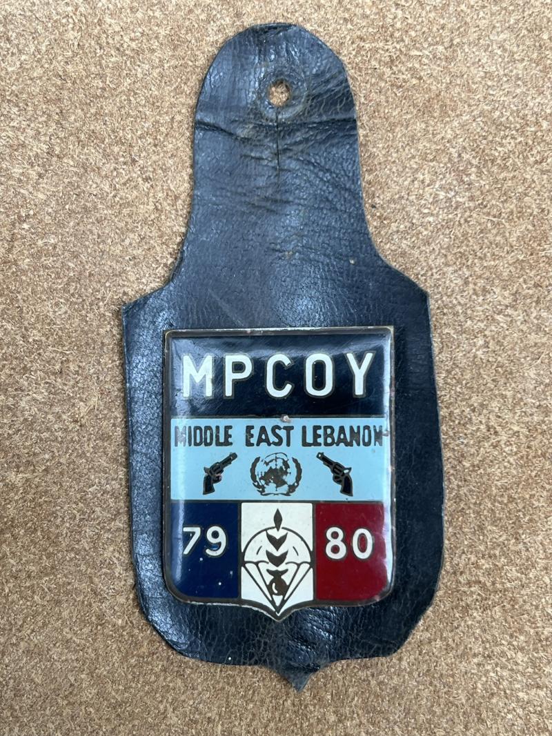 French MP COY Middle East Lebanon 79-80 Fob UNIFIL