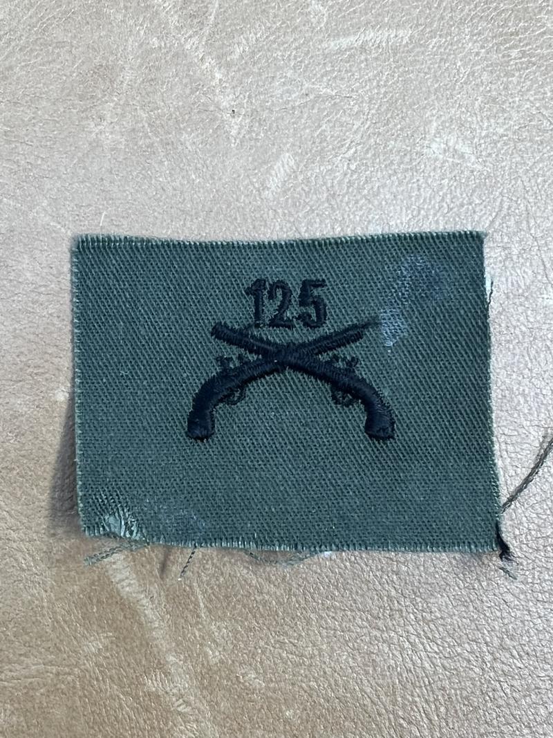 US MP Collar Patch 125th Over Crossed Pistols