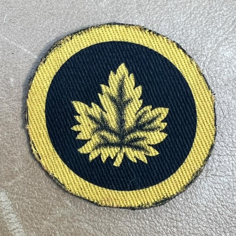 Canada, Canadian Military HQ Printed Formation Sign WW2
