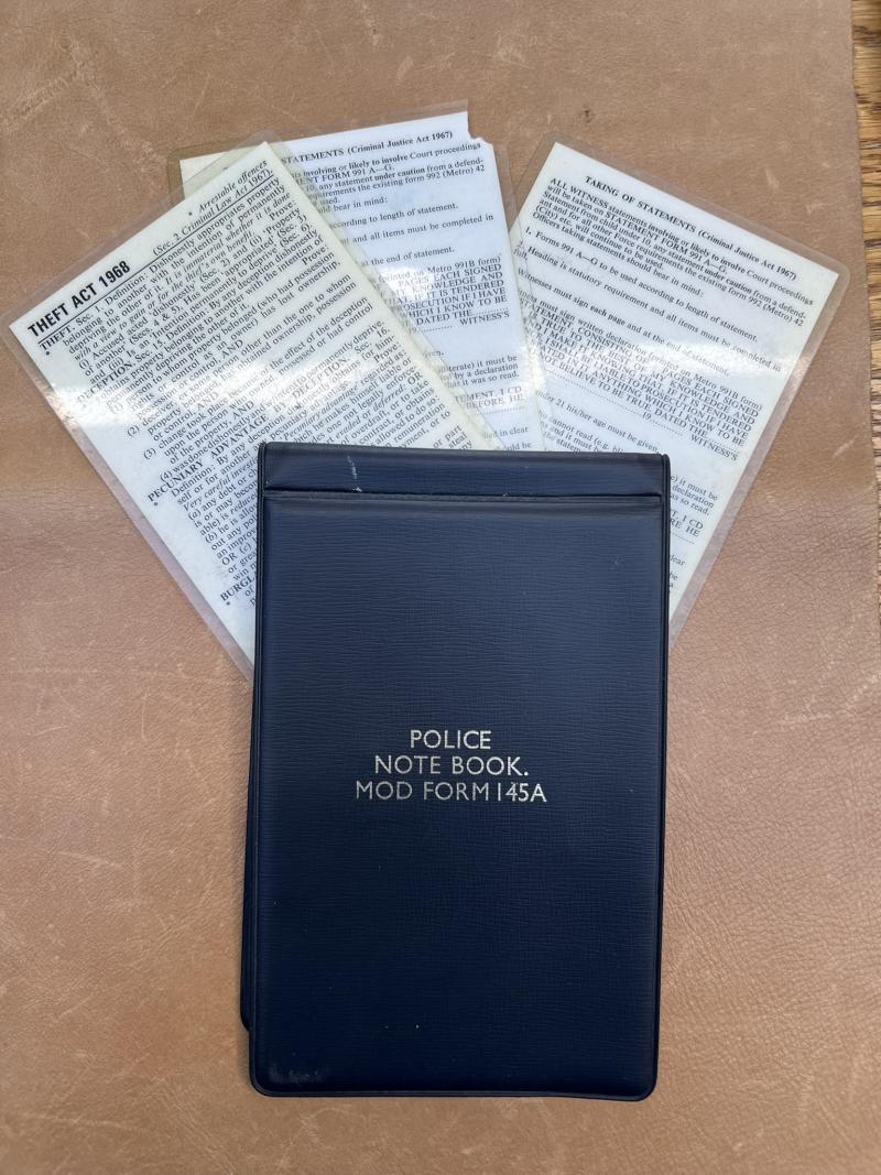 Police Note Book Cover MOD Form 145A