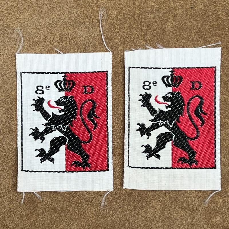 France French 8th Division Pair Silk