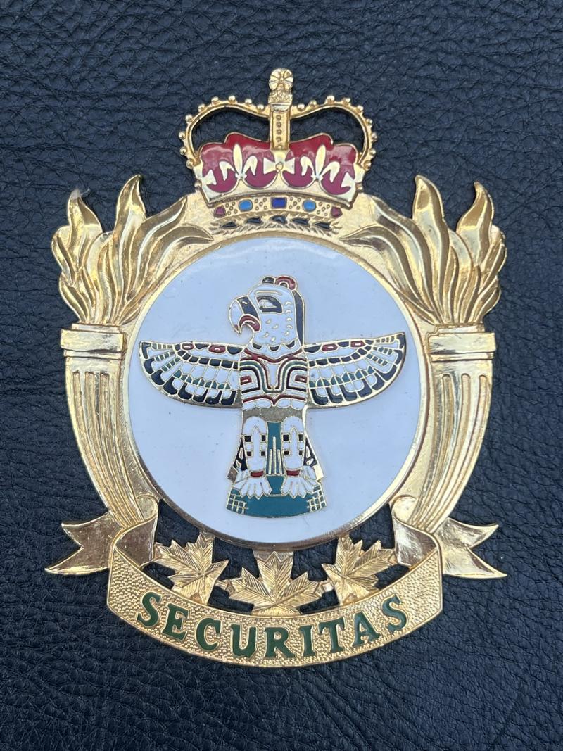 Large Canadian Securitas Military Police Plaque